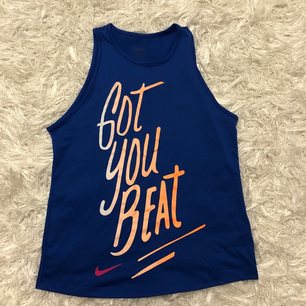 EUC Nike “Got You Beat” Dri-Fit tank size Small